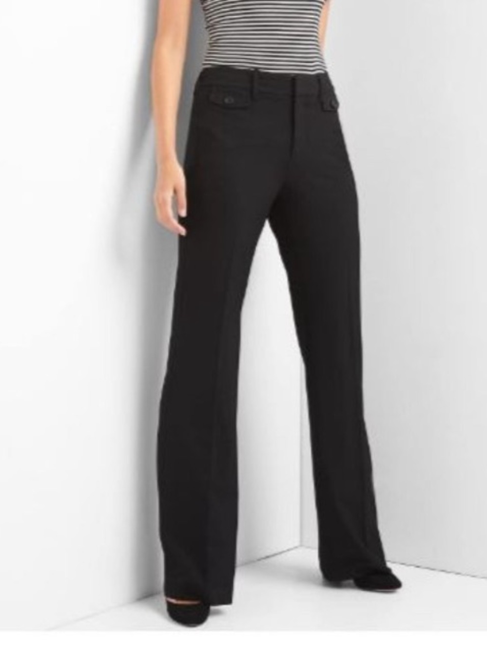 Gap high rise Baby Boot pants Trousers minimalist sz 14